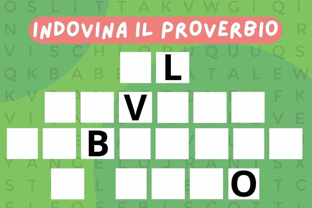 Indovina il proverbio