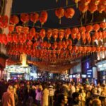 lanterne cinesi in strada