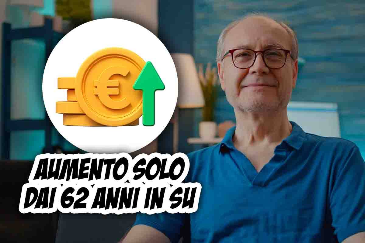 aumento stipendio a 62 anni