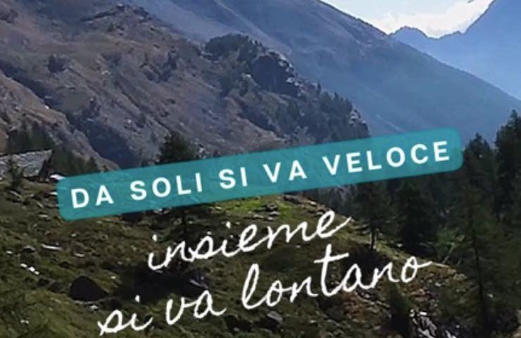 Slogan del CAI per attività in montagna a Scandicci 