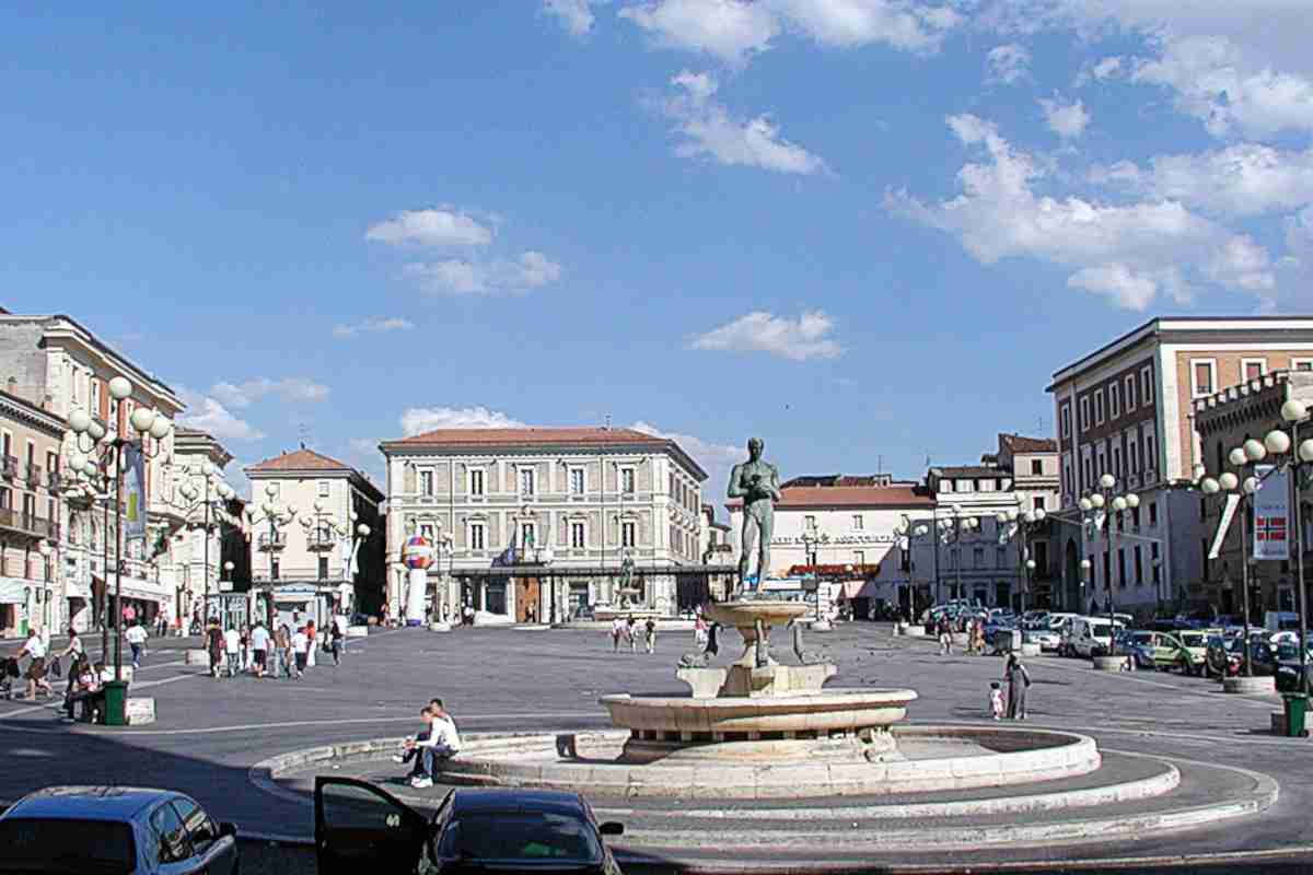 Piazza duomo L'Aquila