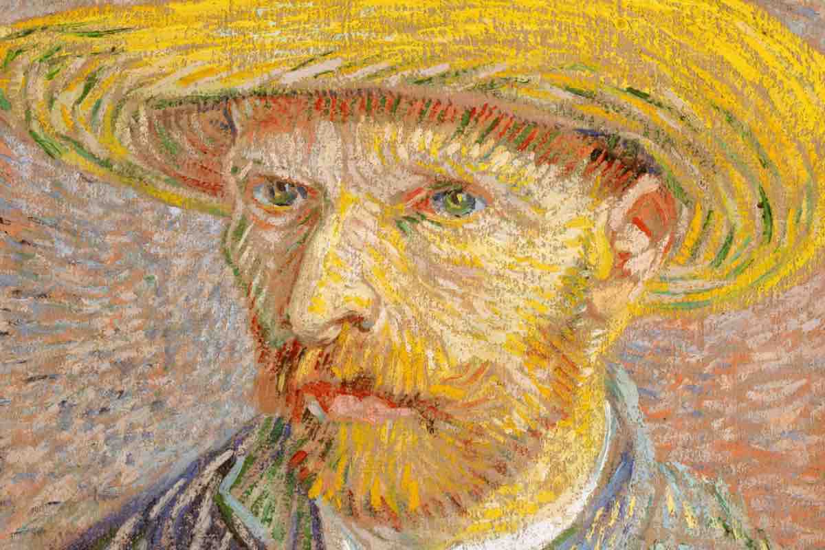 Autoritratto con cappello di paglia di Vincent Van Gogh