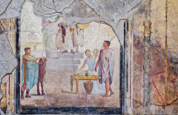 Affresco rinvenuto a Pompei