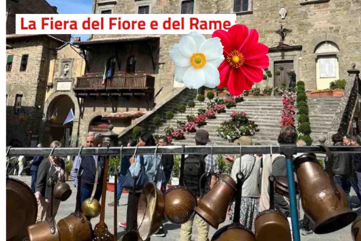 fiera del fiore e del rame a Cortona