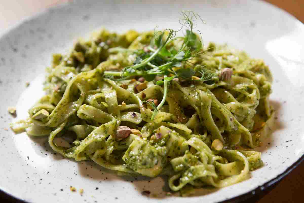 pasta al pesto di pistacchi