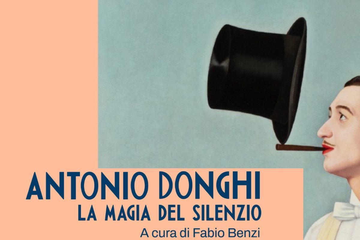 Titolo e locandina della mostra su Antonio Donghi