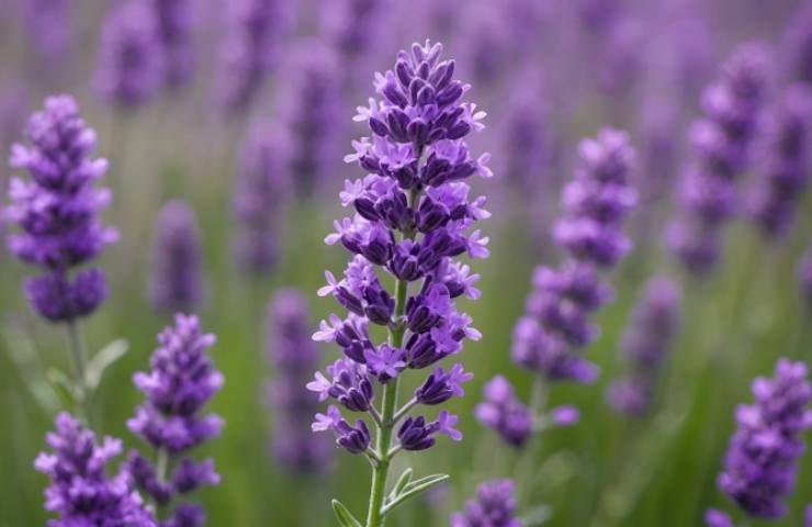 Fiore lilla di lavanda 