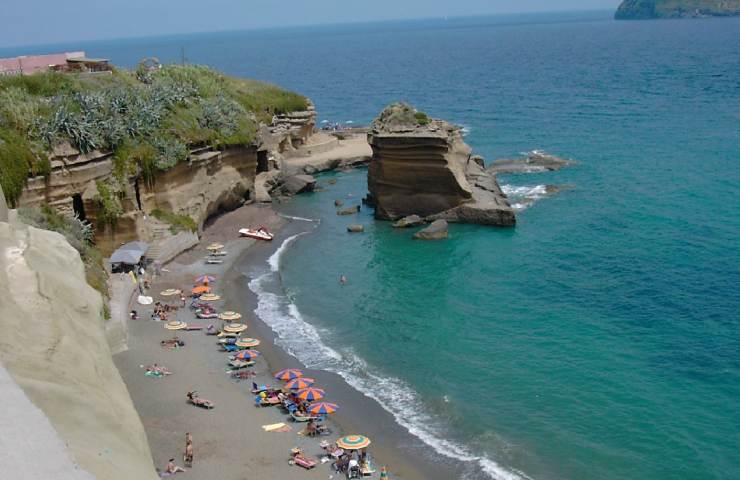 La spiaggia di Ventotene