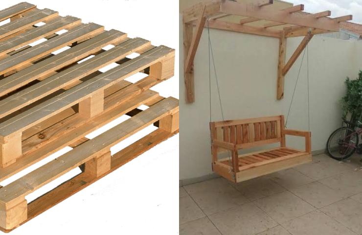 altalene fai da te con pallet