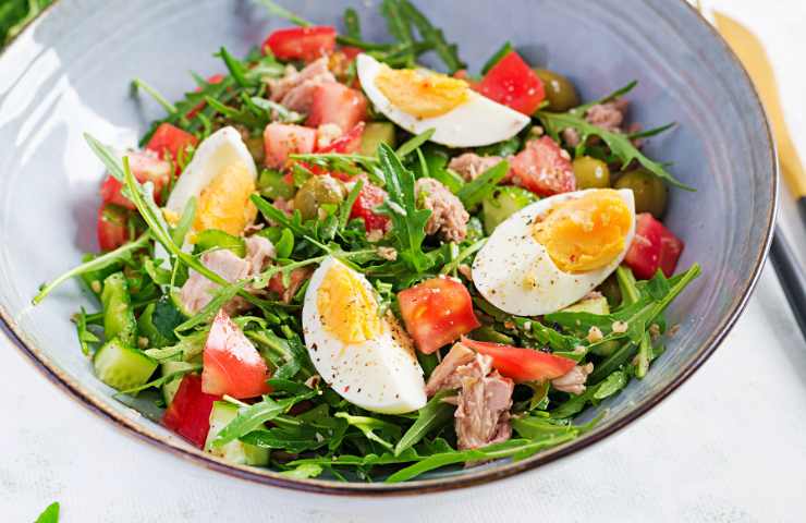 insalata di riso tonno e uova