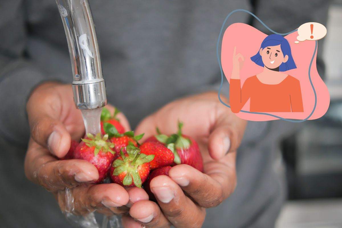 pulire fragole come si fa